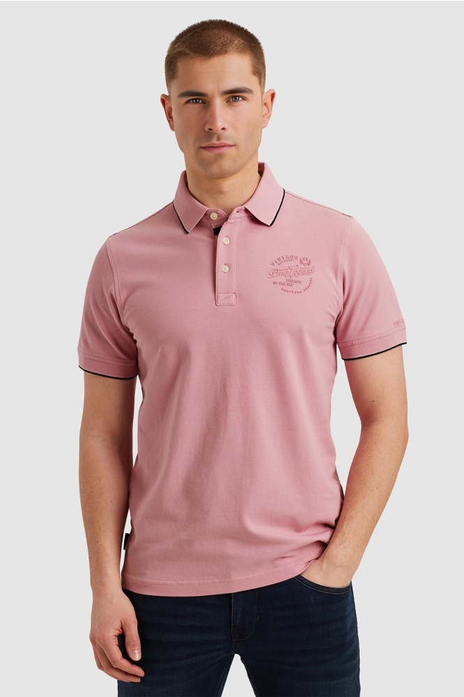 POLOSHIRT IN PIQUE PPSS2504867 4038 MOONLIGHT MAUVE